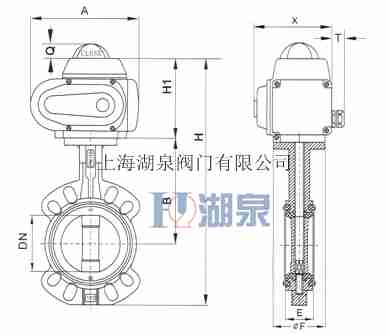 電動(dòng)對夾蝶閥